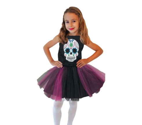 DISFRAZ CATRINA CON TUTÚ NIÑA CR TALLE 1 x 1